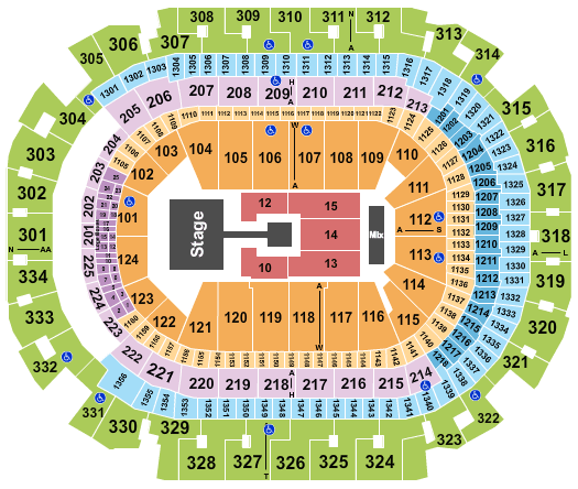 American Airlines Center Jin Seating Chart